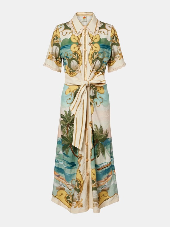 FARM Rio Dresses & Skirts - FARM RIO
ROYAL SEA MIDI DRESS